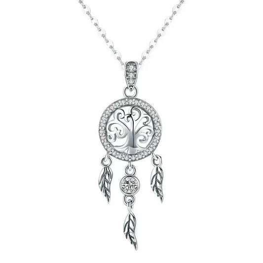 Collar Atrapa Sueños - Plata 925