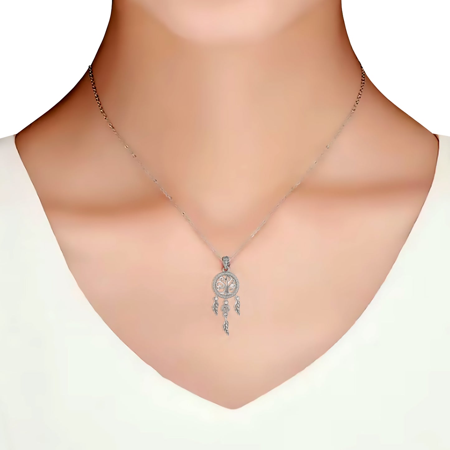 Collar Atrapa Sueños - Plata 925