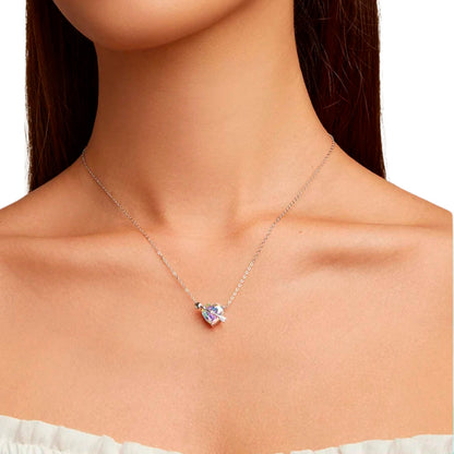 Collar Corazón Tornasol - plata 925