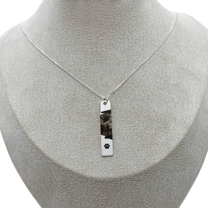 Collar Placa Mensajes y Miradas - Plata 925