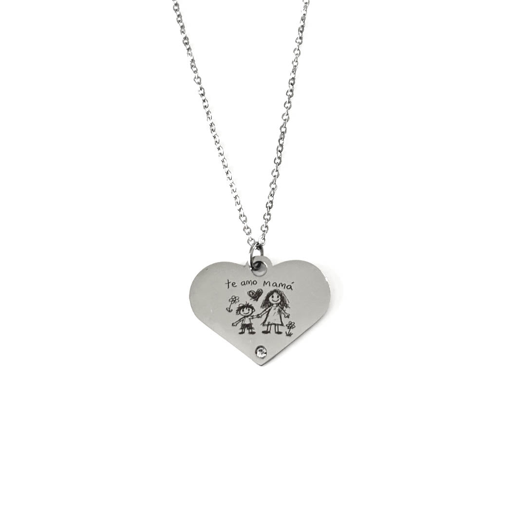 Collar Corazón Punto Luz personalizado