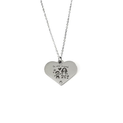 Collar Corazón Punto Luz personalizado