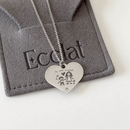 Collar Corazón Punto Luz personalizado