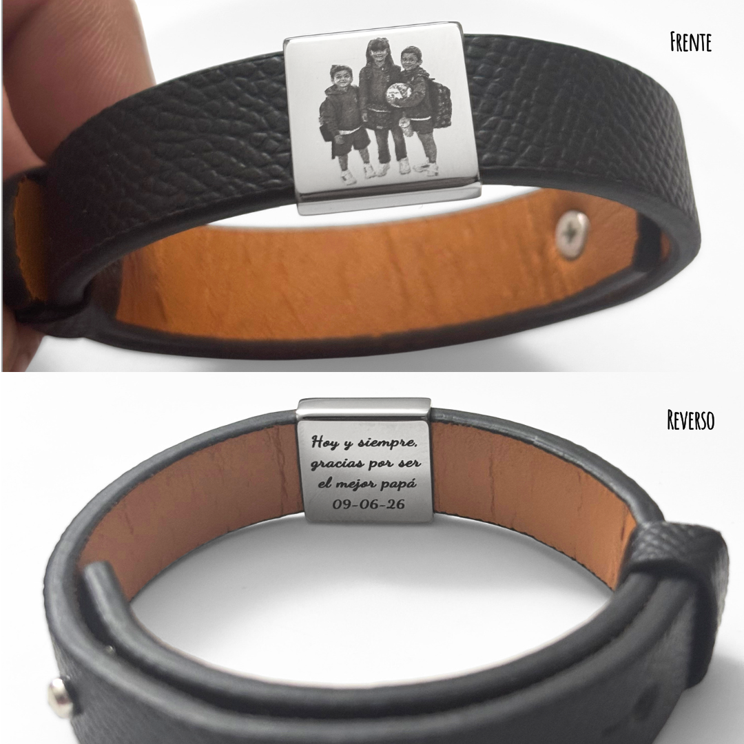 Pulsera Personalizada Cuero con Dijes