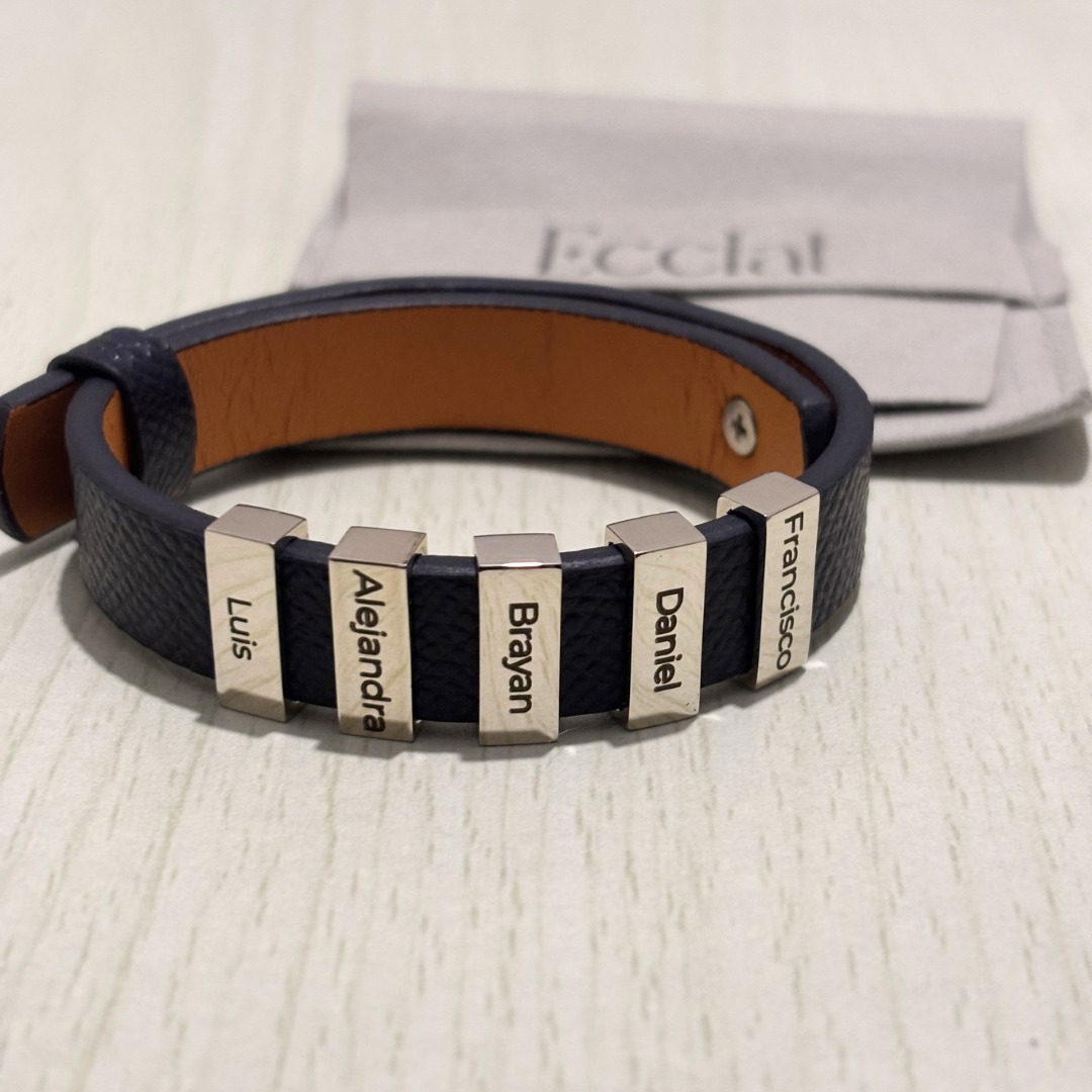 Pulsera Personalizada Cuero con Dijes
