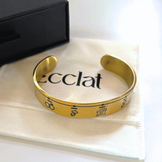 Pulsera esclava línea de tiempo - Gold