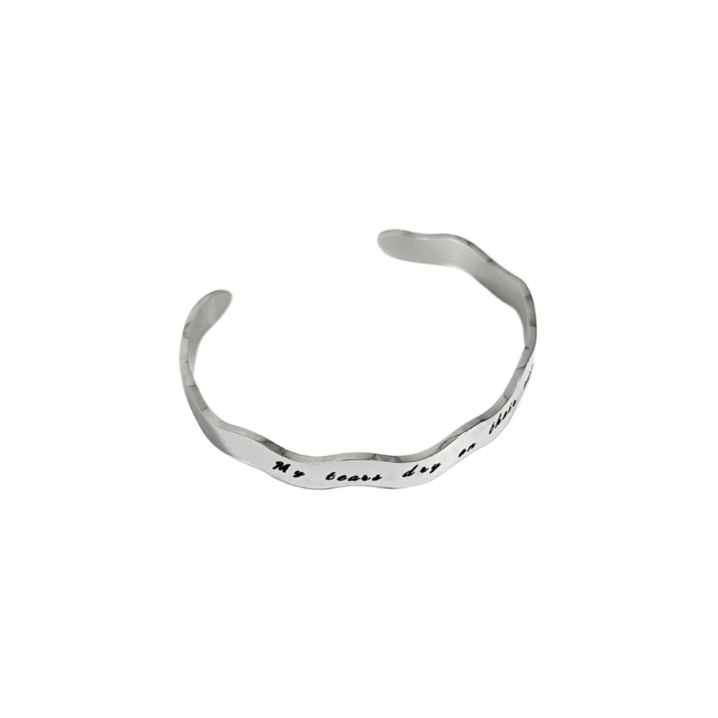 Pulsera esclava personalizable Ondas silver