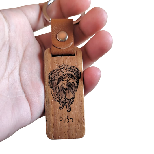 Llavero Personalizable Madera