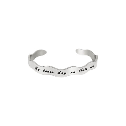 Pulsera esclava personalizable Ondas silver