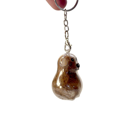 Llavero Guardapelo de Mascota - Perro guatón