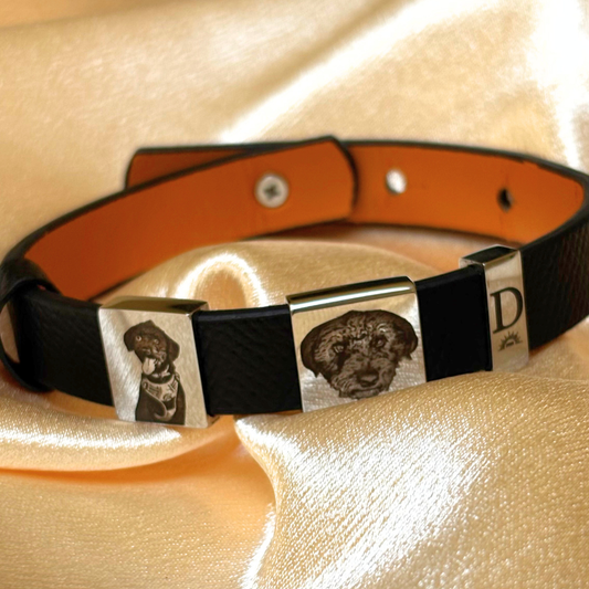 Pulsera Cuero con Dijes