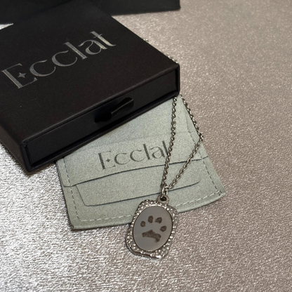 Collar Personalizado Medalla Espejo