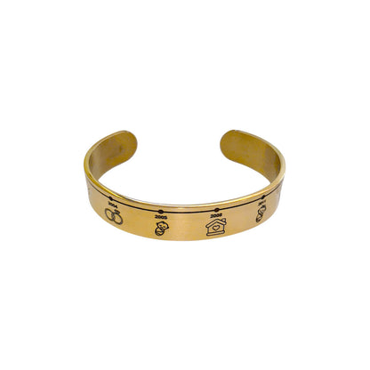 Pulsera esclava línea de tiempo - Gold