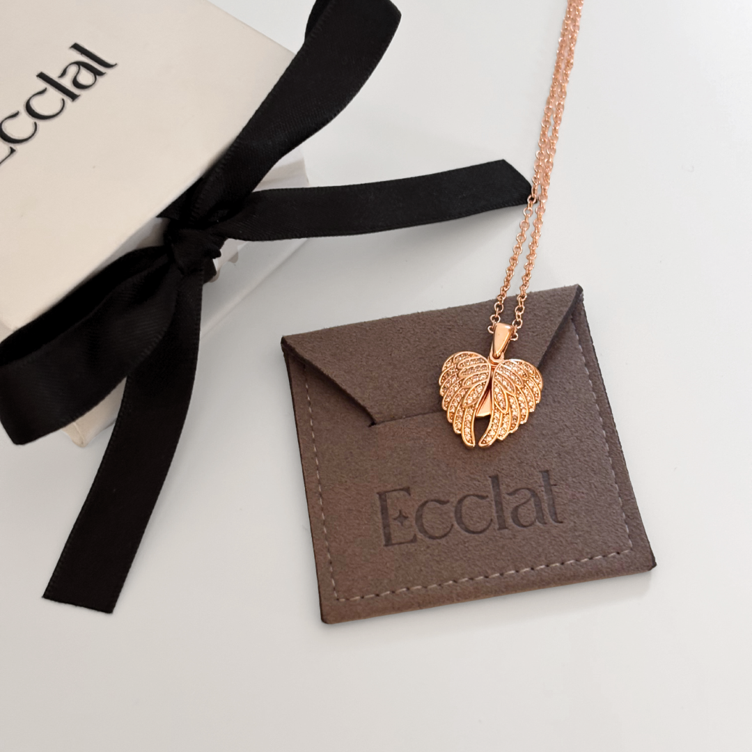 Collar Alas de Amor Personalizable