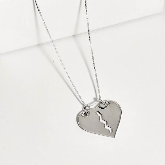 Collar personalizado Corazón de Fuego - Plata 925