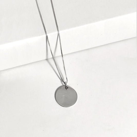 Collar Medalla Retrato 20mm personalizada - Plata 925