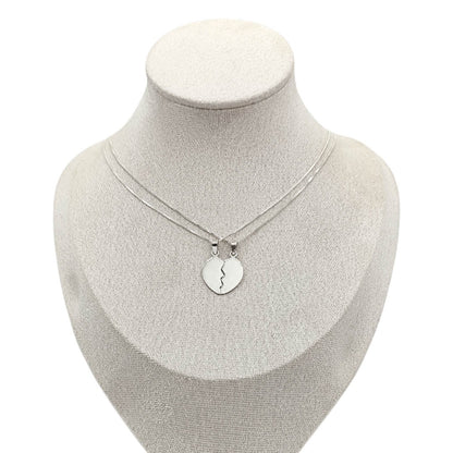 Set Collar Corazón Conectado Personalizado - Plata 925
