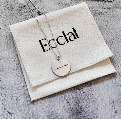 Collar Medalla Retrato 20mm personalizada - Plata 925