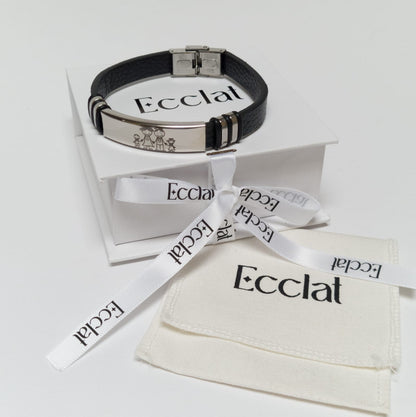 Pulsera hombre Cuero Ecológico- Personalizado
