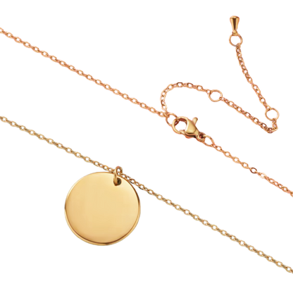 Collar Medalla Retrato 2cm - Gold