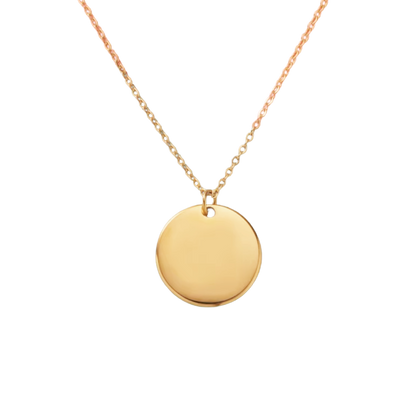 Collar Medalla Retrato 2cm - Gold