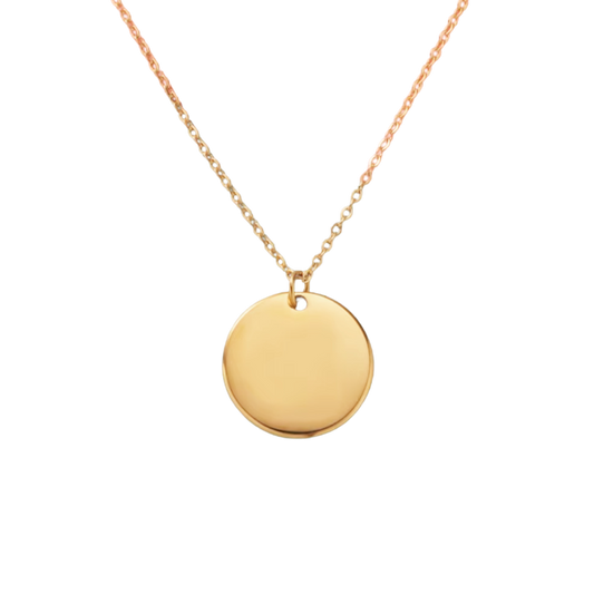 Collar Medalla Retrato 2cm - Gold