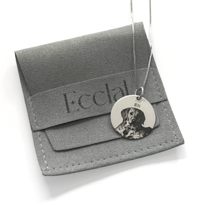 Collar Medalla 20mm personalizada - Plata 925