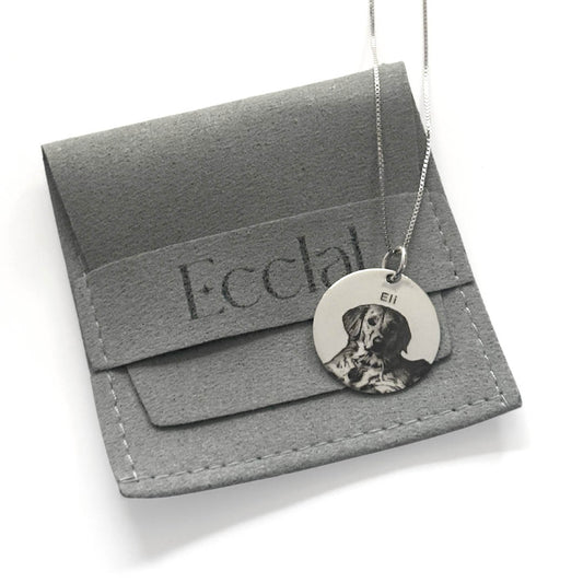 Collar Medalla 20mm personalizada - Plata 925