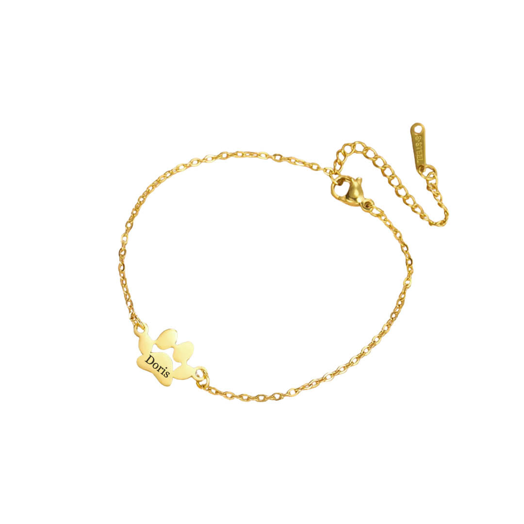 Pulsera con Dije de Huellita Personalizada