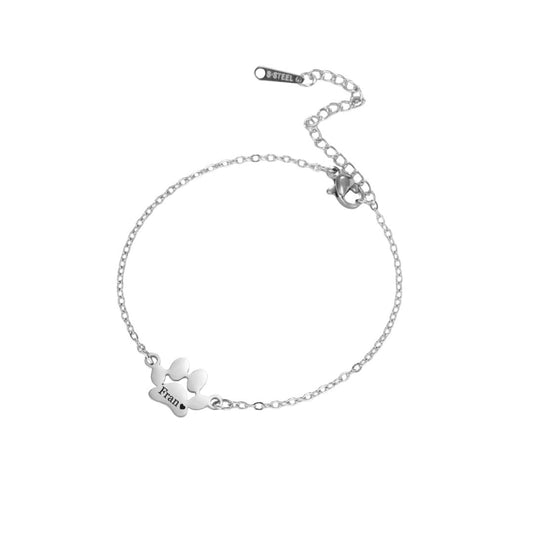 Pulsera con Dije de Huellita Personalizada