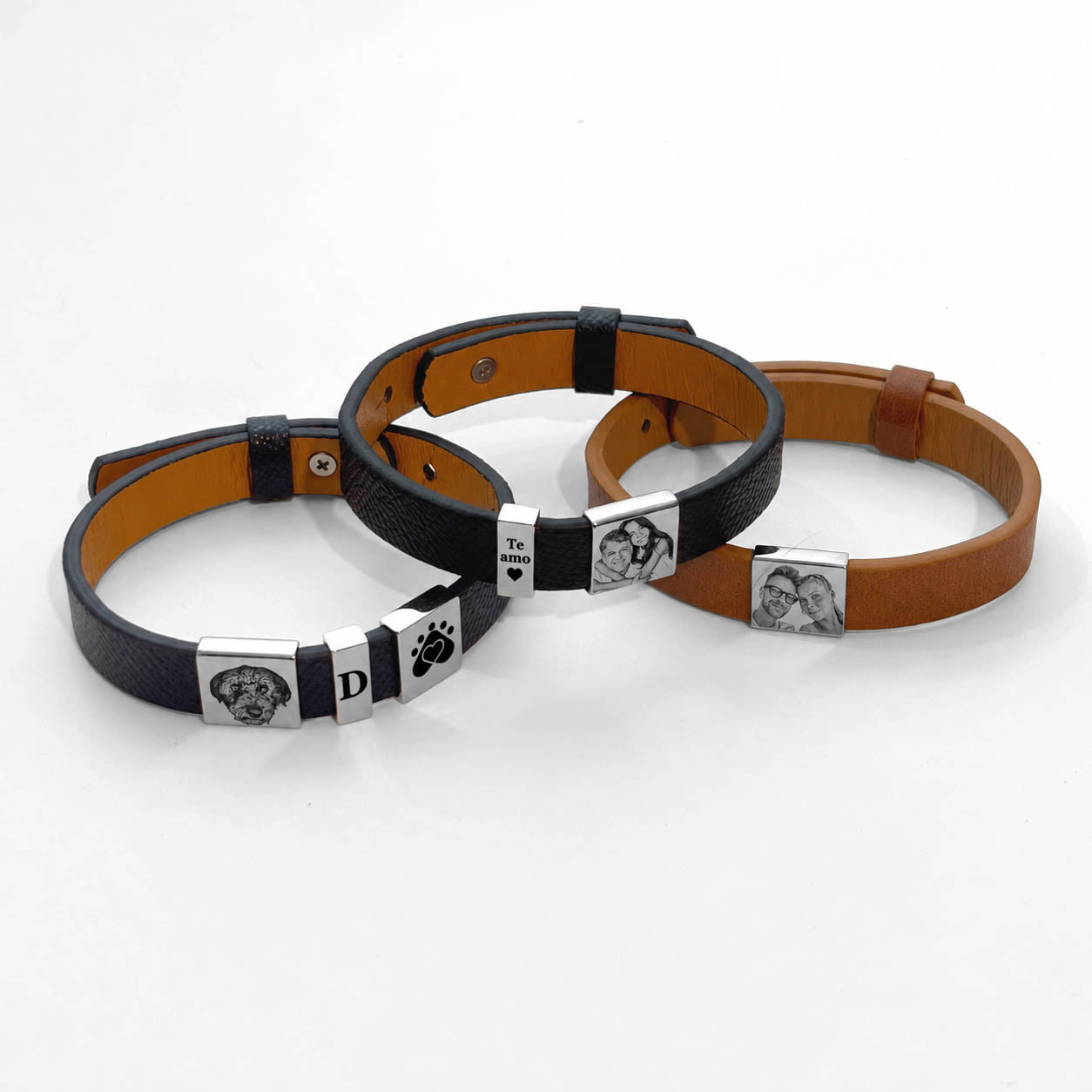 Pulsera Cuero con Dijes